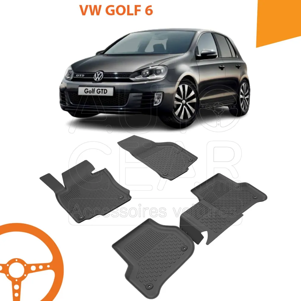 Tapis de Voiture 4D Sahler pour Volkswagen Golf 6 (2008-2012)