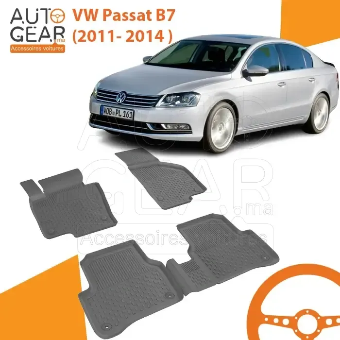 Tapis de Voiture 4D Sahler pour Volkswagen Passat B7 (2011-2014)
