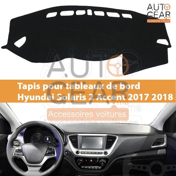 Tapis tableau de bord Hyundai Solaris 2 Accent 2017-2020 vue 2