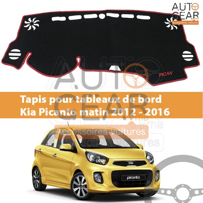 Tapis tableau de bord Kia Picanto 2012-2016
