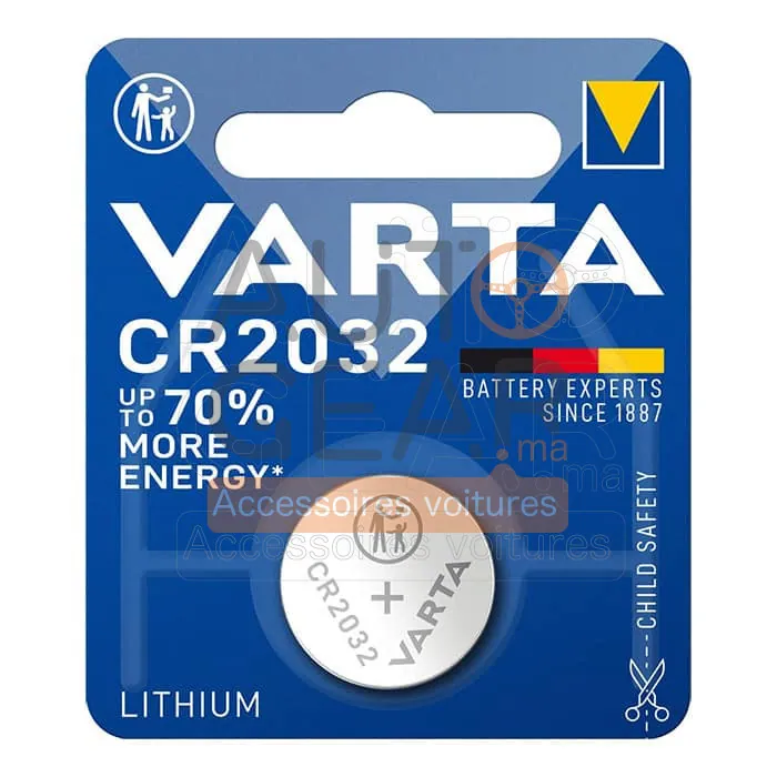 Pile Bouton Lithium Varta CR2032 / DL2032 3V