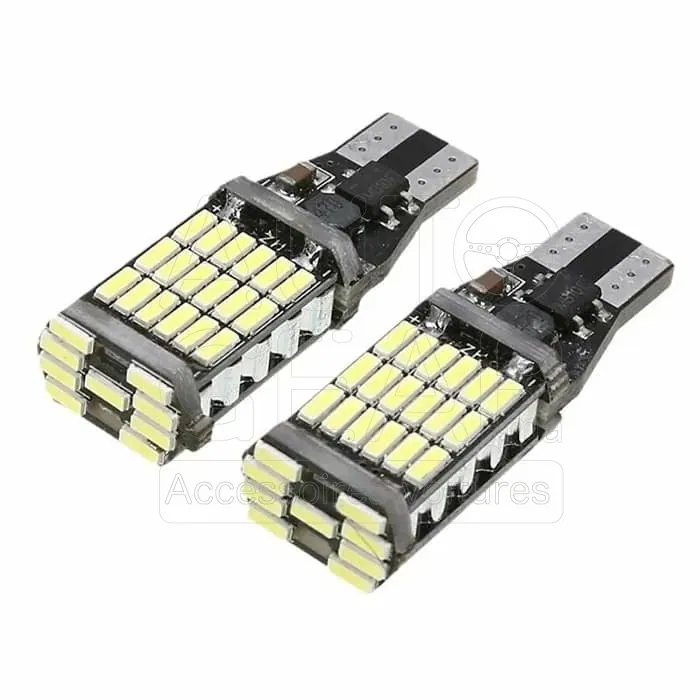 Veilleuses LED T15/W16W Canbus Anti-Erreur Voiture et Moto