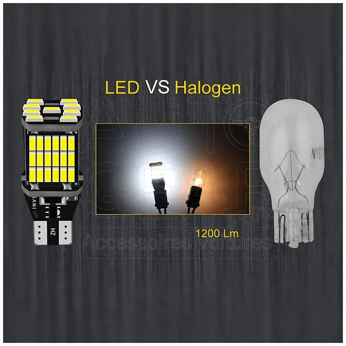 Veilleuses LED T15/W16W Canbus Anti-Erreur Voiture et Moto vue 3