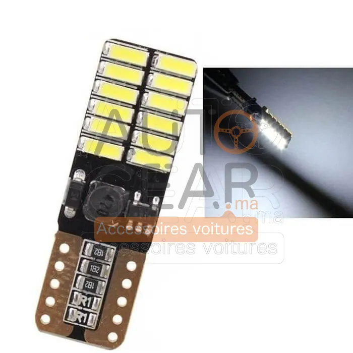 Veilleuses LED Canbus Anti-Erreur W5W T10
