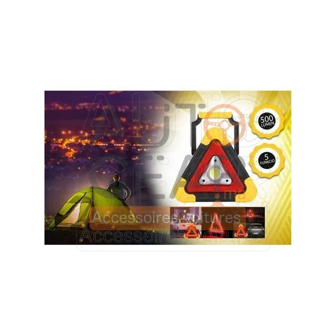 Triangle de Sécurité Multifonctions avec Lampe LED vue 4