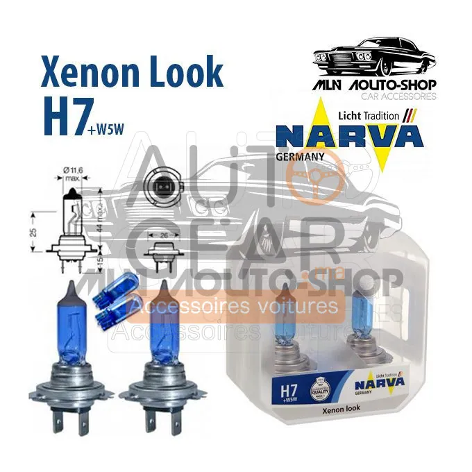 Ampoule Xenon Narva H7 Look 85W